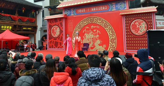 廟會(huì)戲臺(tái)越劇流芳