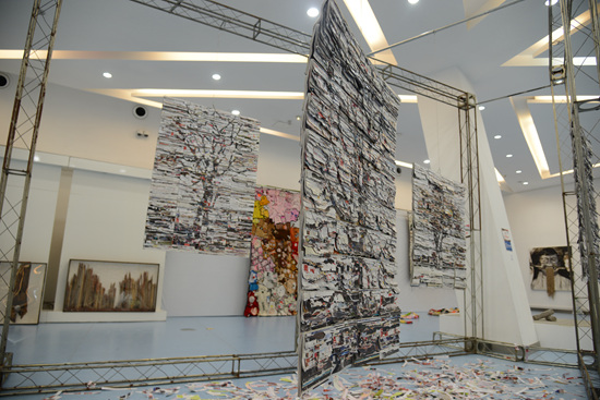 合肥市文化館積極布展中國(guó)國(guó)際青年藝術(shù)周視覺(jué)藝術(shù)展