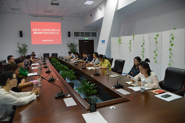 合肥市文化館黨支部召開支部黨員大會暨黨內(nèi)評優(yōu)會議