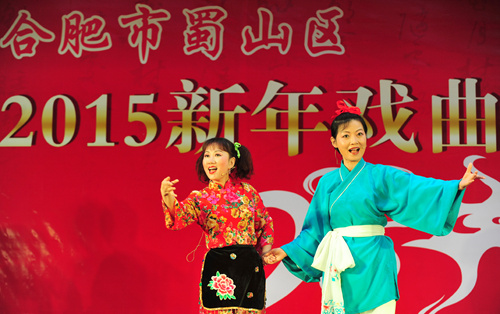 合肥市蜀山區(qū)2015新年戲曲演唱會圓滿落下帷幕