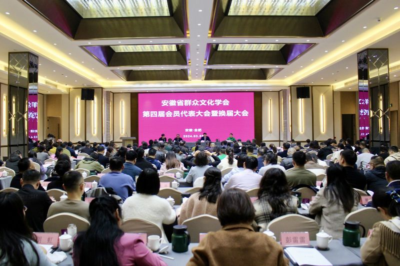 安徽省群眾文化學(xué)會第四屆會員代表大會暨換屆大會